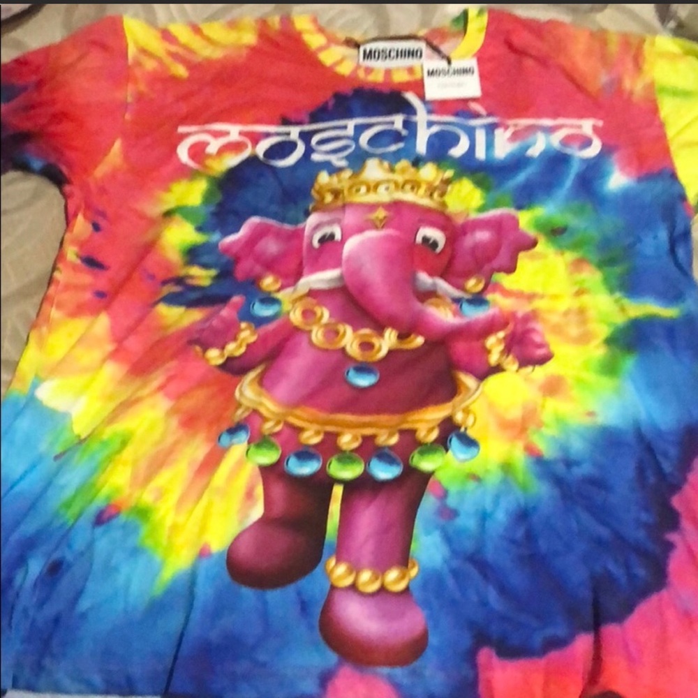 Tie-dye oversized Moschino shirt